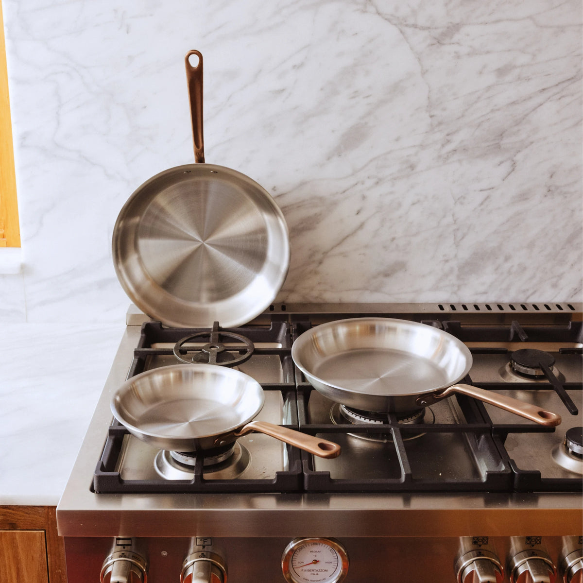 Stainless Clad Frying Pan Set