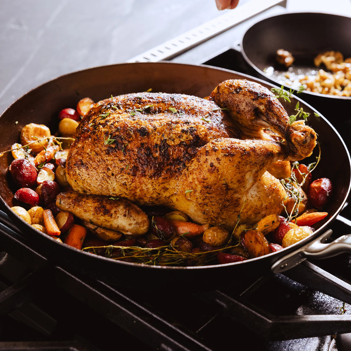 Seasoned Carbon Steel Frying Pan